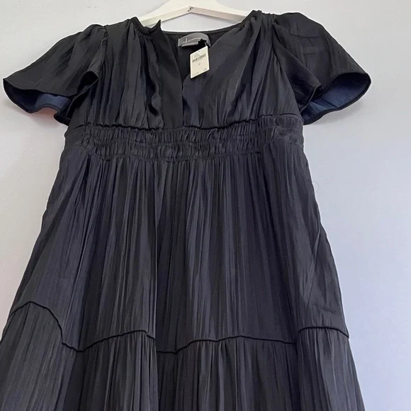 NWT Anthropologie The Somerset Silky Maxi Dress in Black size S - Picture 10 of 16